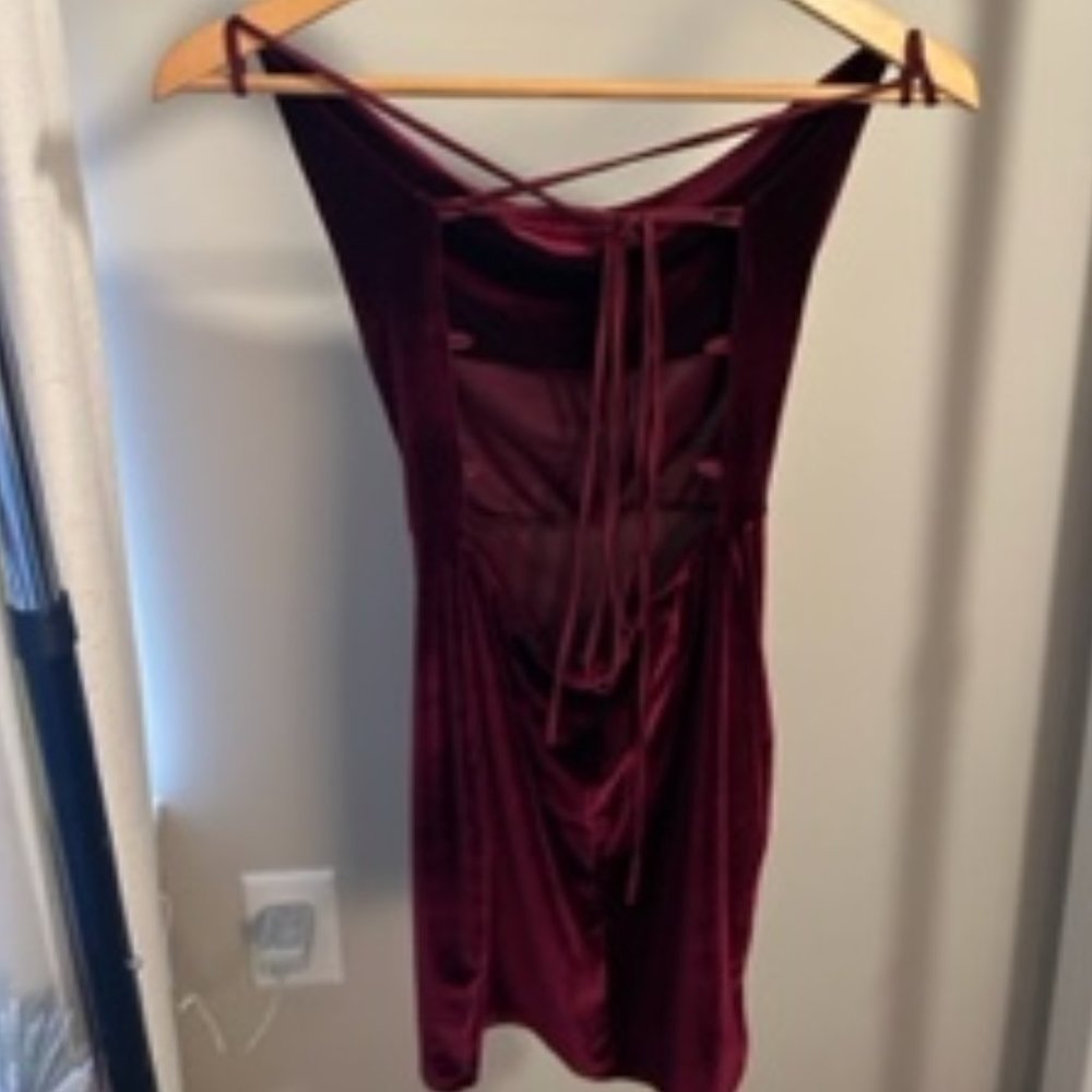 Lucy in the Sky Red Velvet Dress
